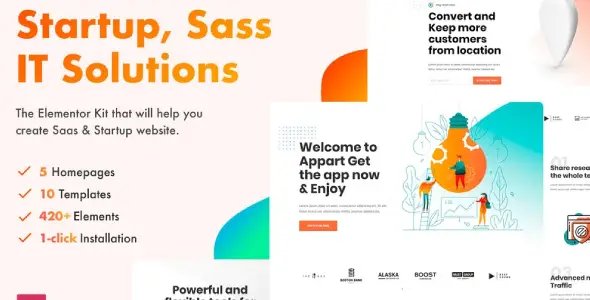 SoftUp – Saas & Startup Elementor Template Kit